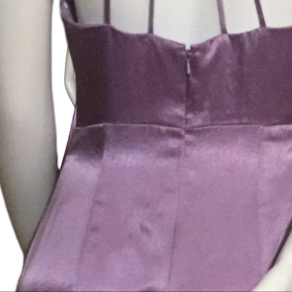 Gorgeous Designer Purple Beaded Embroidered Open Back Any Occasion Gown - Picture 6 of 11